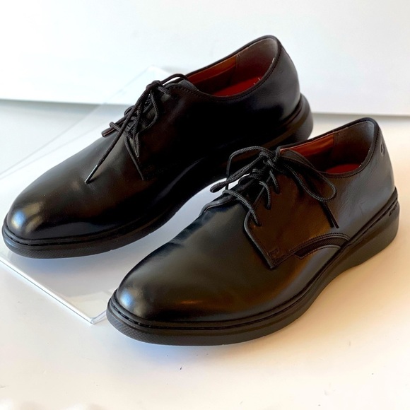 Clarks Men\'s Black Leather Derby Oxford Lace Up Dress Shoes Dennet Low, Sz 10M main image 8